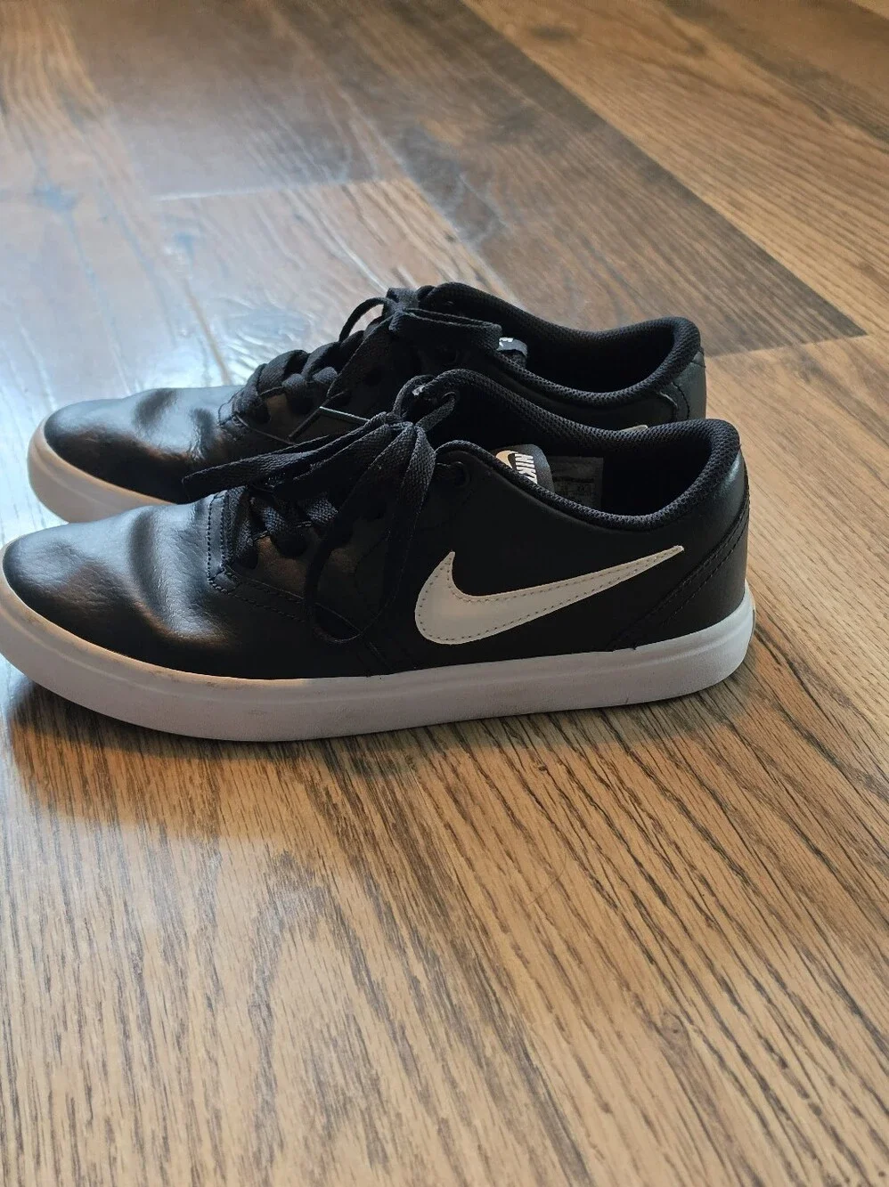 Nike SB Black Low-Top Sneakers with White Swoosh